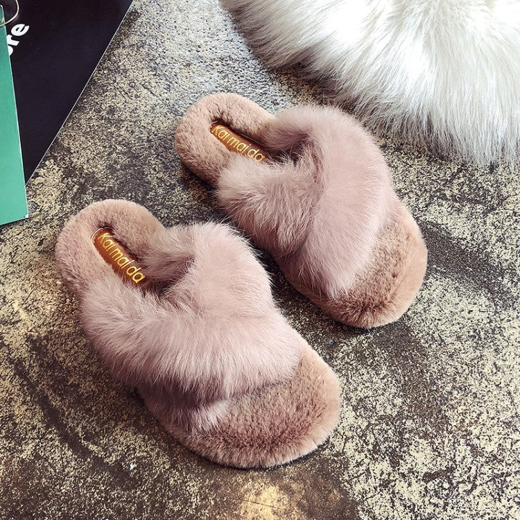 Sandales fourrées femme