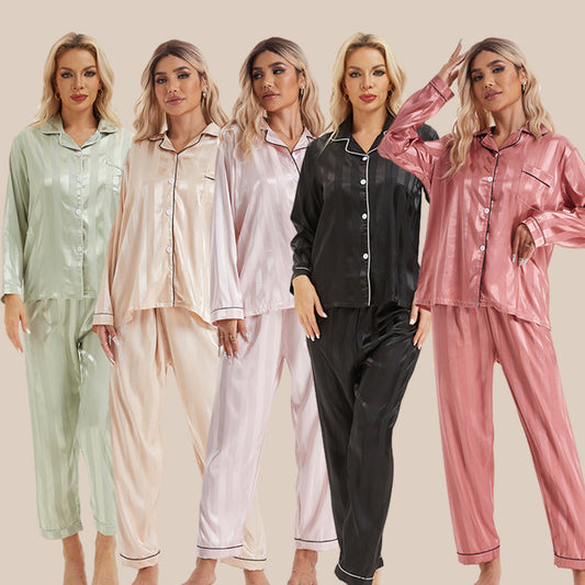 Pyjama Soie Rayé